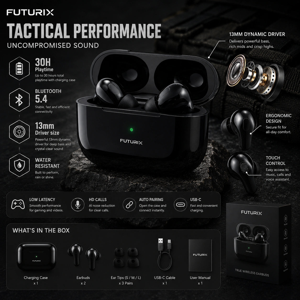 Buy Deadpool Pro Bluetooth Earbuds | 40-hour playtime | Deep Bass