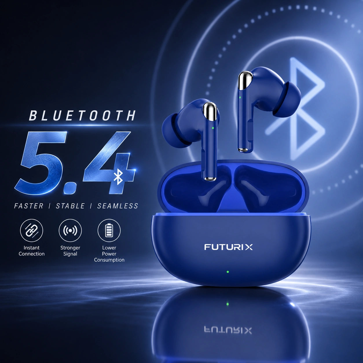 Buy Pods 271 Bluetooth Earbuds | Deep Bass | 30-hour playtime