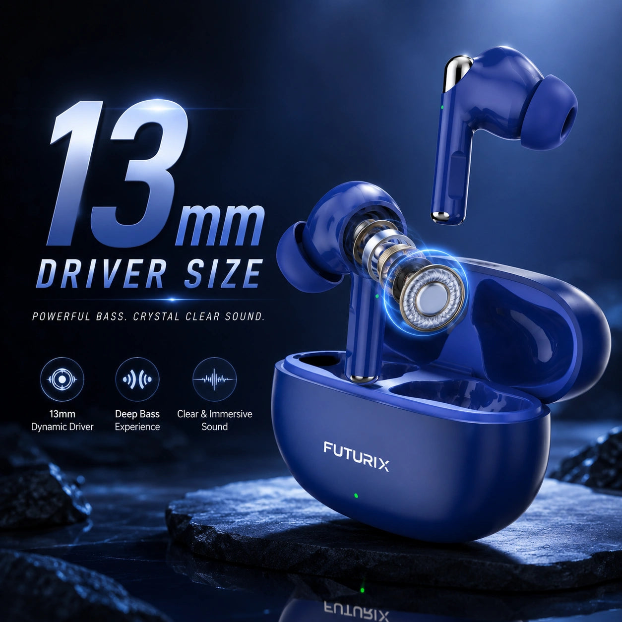 Buy Pods 271 Bluetooth Earbuds | Deep Bass | 30-hour playtime