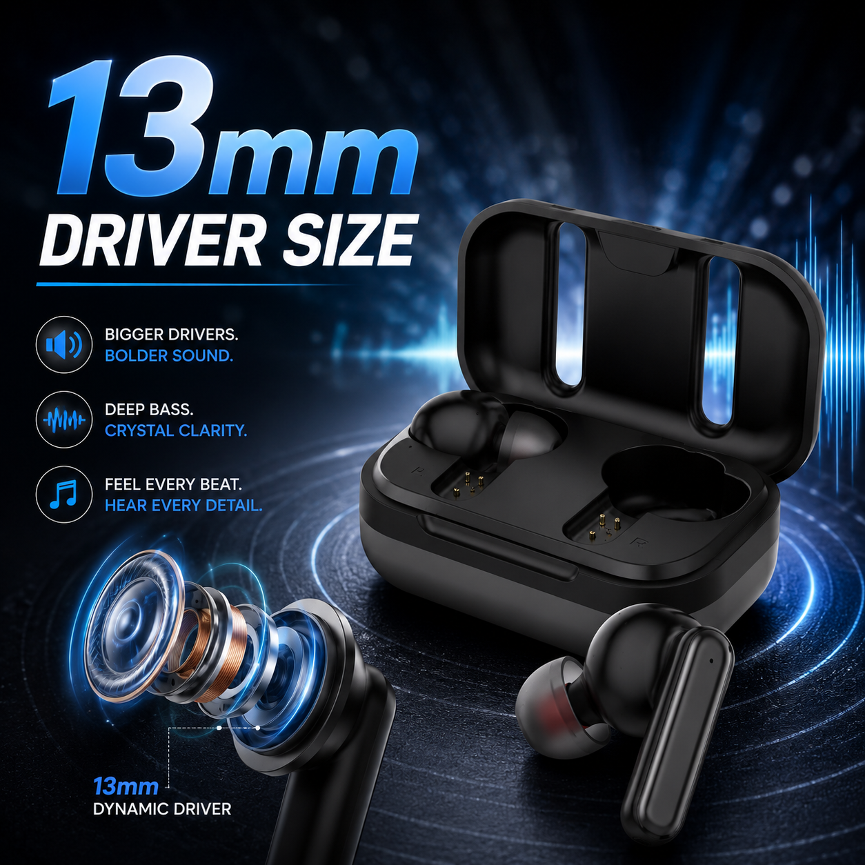 Buy Dealpool Pro 2 Bluetooth Earbuds | Deep Bass | 40-hour playtime