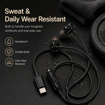 Type C Earphones | Deep Bass & Balanced Sound