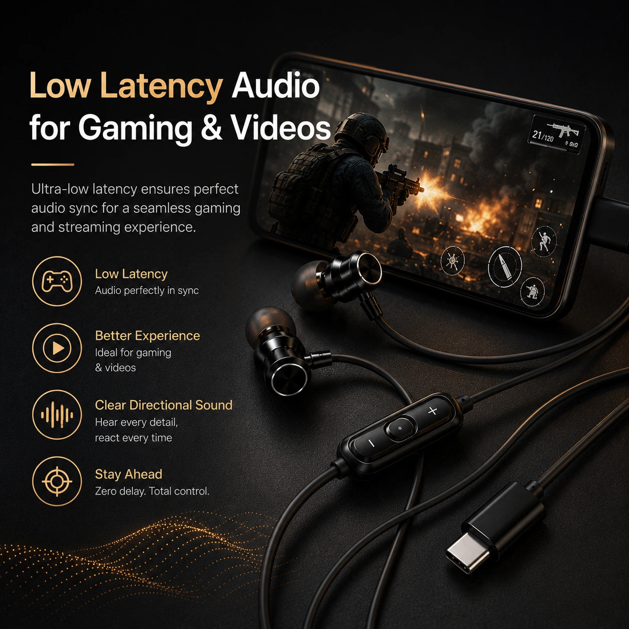 Type C Earphones | Deep Bass & Balanced Sound