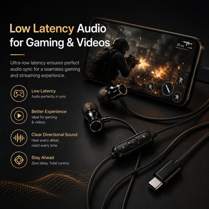 Type C Earphones | Deep Bass & Balanced Sound