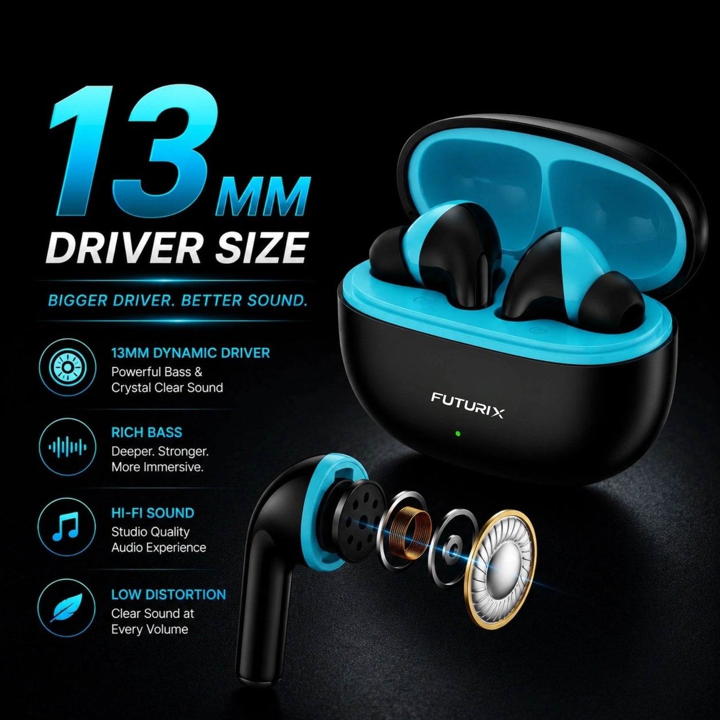 Buy Pulse 311 Bluetooth Earbuds | Deep Bass | 30-hour playtime