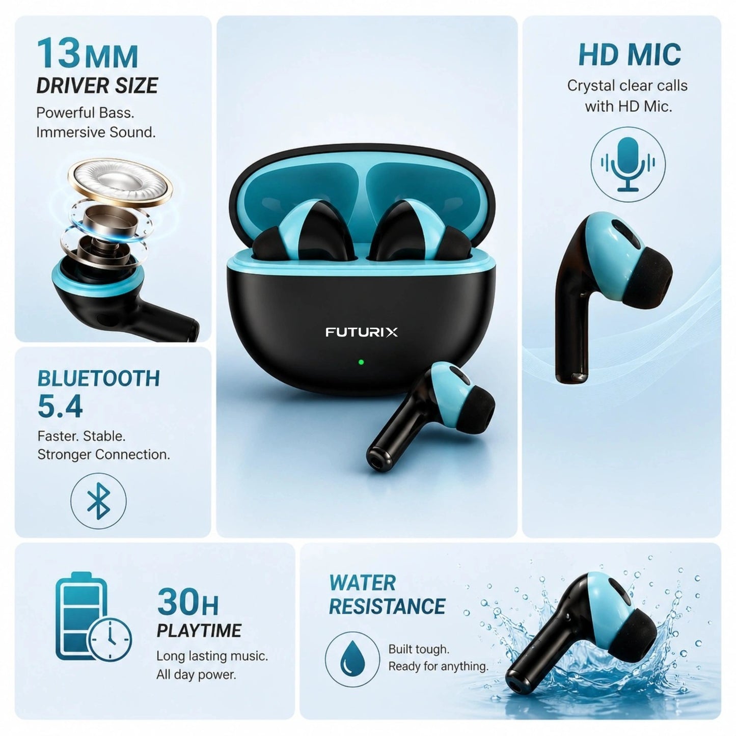 Buy Pulse 311 Bluetooth Earbuds | Deep Bass | 30-hour playtime